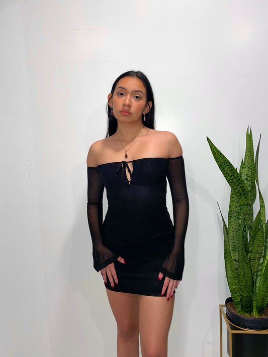 Amanda Mini Dress -Black