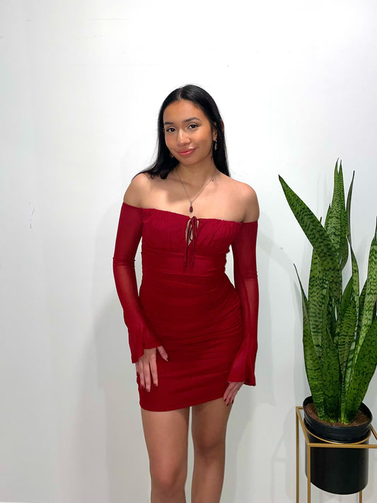Amanda Mini Dress -Red