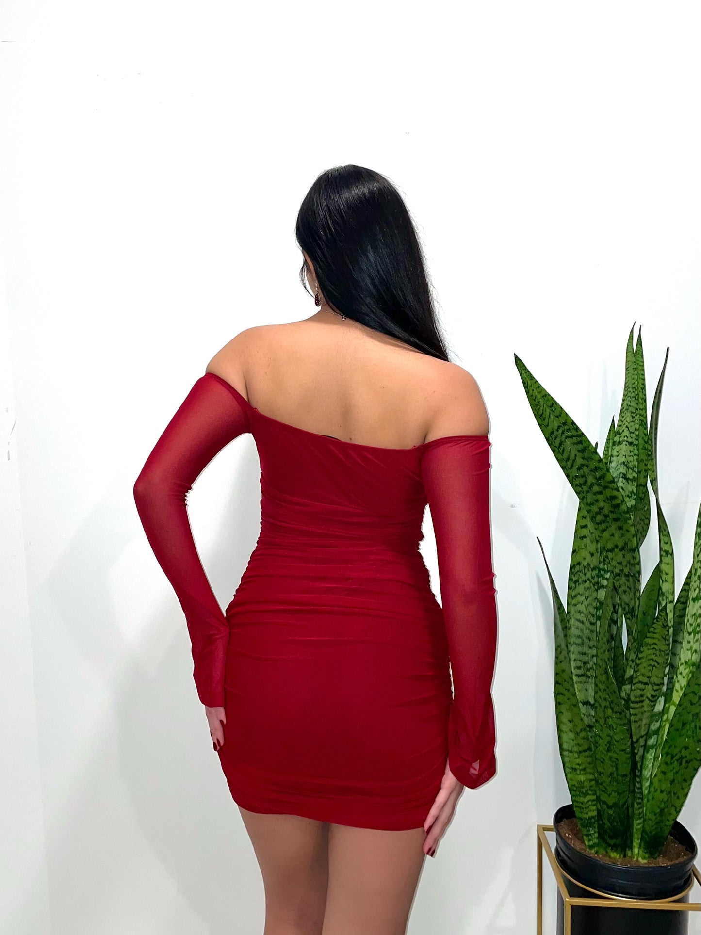 Amanda Mini Dress -Red