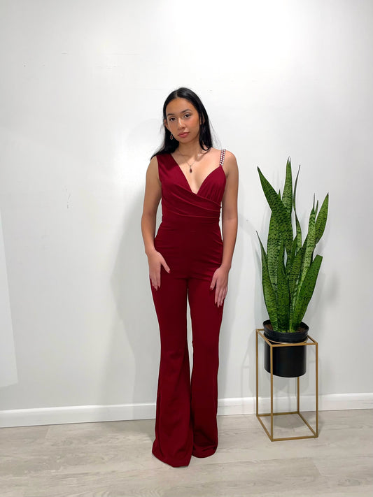 Ruby Jumpsuit -Red